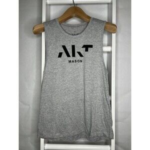AKT Tank Womens Medium Grey Sleeveless Pullover Athletic Workout Crew Neck NEW